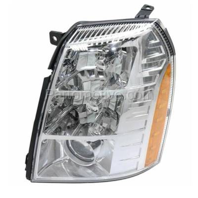 Aftermarket Replacement - LKQ-GM2502291OE 2007-2009 Cadillac Escalade & Escalade EXT (1st Design) Front Composite Headlight Headlamp Xenon (HID) Assembly Left Driver Side
