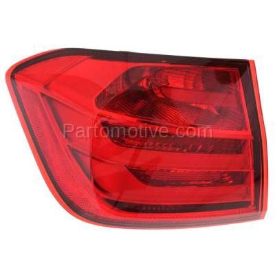 Aftermarket Replacement - LKQ-BM2804104R 2012-2015 BMW 3-Series/ActiveHybrid 3/M3 (Sedan 4-Door) Rear Outer Taillight Taillamp Tail Light Stop Lamp Assembly Left Driver Side