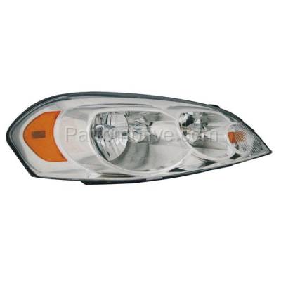 Aftermarket Replacement - LKQ-GM2503261OE Chevy Impala Monte Carlo Headlight Headlamp Head Light Lamp Right Passenger Side