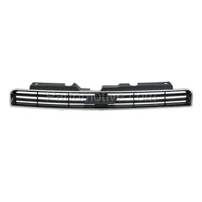 Aftermarket Replacement - LKQ-GM1200562OE 2006-2007 Chevrolet Monte Carlo & 2006-2011 Chevy Impala (excluding SS Model) Front Center Grille Assembly Chrome Shell Gray Insert Plastic