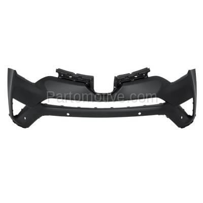 Aftermarket Replacement - BUC-4055FC CAPA 2016-2018 Toyota RAV4 2.5L (North America Built) Front Upper Bumper Cover Assembly with Park Assist Sensor Holes Primed