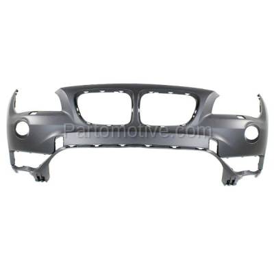 Aftermarket Replacement - BUC-3559FC CAPA 2013-2015 BMW X1 (without M Sport Package) Front Upper Bumper Cover Assembly (without Headlight Washer Holes) Primed Plastic