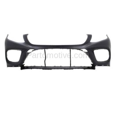 Aftermarket Replacement - BUC-3918FC CAPA 2016-2018 Mercedes-Benz GLE-Class Front Bumper Cover Assembly (with Park Assist Sensor & Fog Lamp Holes) Primed Plastic
