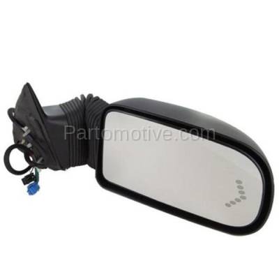 Aftermarket Replacement - MIR-1883AR 2003-2007 Chevrolet Silverado Truck & Tahoe Rear View Tow Mirror Power, Heated, Power Telescopic with In-Glass Turn Signal Right Passenger Side