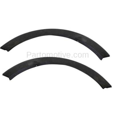 Aftermarket Replacement - FDF-1049LC & FDF-1049RC CAPA 2011-2016 Kia Sportage (2.0L & 2.4L & 3.3L) Front Fender Flare Wheel Opening Molding Black Plastic PAIR SET Left & Right Side