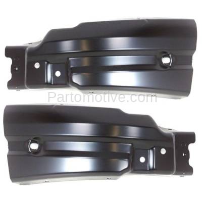 Aftermarket Replacement - BED-1045LC & BED-1045RC CAPA 2007-2013 Chevrolet Silverado 1500 & 2007-2010 2500HD/3500HD Pickup Truck Front Bumper Extension End Cap Left & Right Side