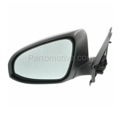 Aftermarket Replacement - MIR-2365AL 2012-2014 Toyota Yaris (Hatchback) (Japan Built) Rear View Mirror Assembly Manual, Manual Folding, Textured Black Left Driver Side