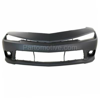 Aftermarket Replacement - BUC-3677FC CAPA 2014-2015 Chevrolet Camaro SS (Convertible & Coupe) 6.2L (without RS Package) Front Bumper Cover Assembly Primed Plastic