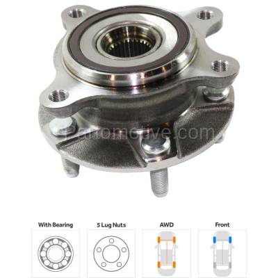 Aftermarket Replacement - KV-RL28370005 Wheel Hub, 4355030031