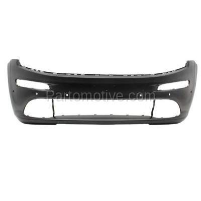 Aftermarket Replacement - BUC-3635FC CAPA 2014-2015 Jeep Grand Cherokee SRT (6.4 Liter V8) Front Bumper Cover Assembly (with Park Assist Sensor Holes) Primed Plastic