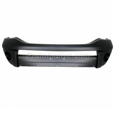 Aftermarket Replacement - BUC-3631FC CAPA 2006-2009 Dodge Ram Pickup Truck Front Bumper Cover Assembly (with Chrome Insert & Fog Lamp Holes) Primed Plastic