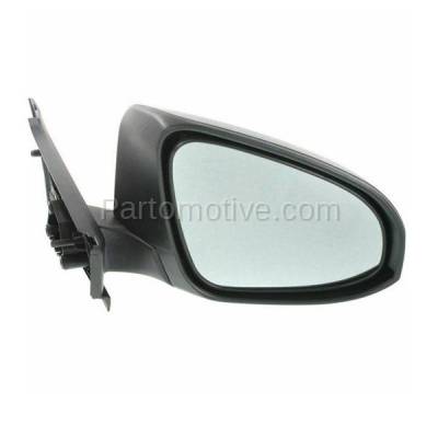 Aftermarket Replacement - MIR-2365AR 2012-2014 Toyota Yaris (Hatchback) (Japan Built) Rear View Mirror Assembly Manual, Manual Folding, Textured Black Right Passenger Side