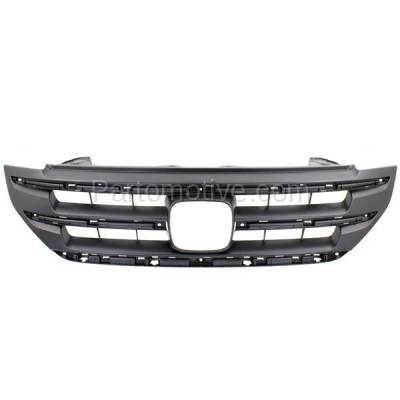 Aftermarket Replacement - GRL-1865C CAPA 2012-2014 Honda CR-V (USA & Mexico & Canada Built Models) Front Center Grille Assembly Painted Black Shell & Insert Plastic
