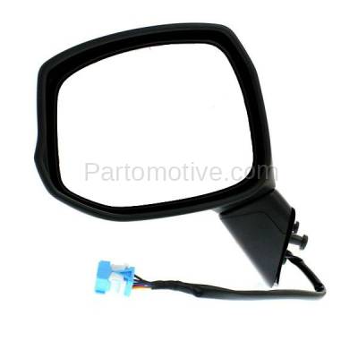 Aftermarket Replacement - MIR-2306L 2012-2013 Honda Civic (Except Hybrid Model) Rear View Mirror Assembly Power, Manual Folding, Heated Textured Black Left Driver Side