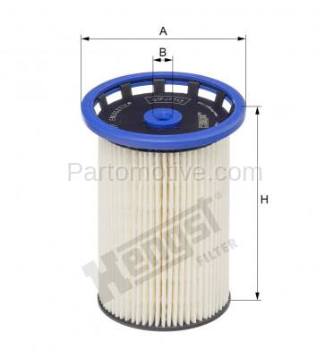 Aftermarket Replacement - KV-Y8WE431KP Fuel Filter Gas for VW Touareg