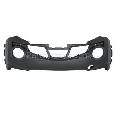 Aftermarket Replacement - BUC-3983FC CAPA 2015-2017 Nissan Juke (S, SL, SV) (1.6 Liter Engine) Front Bumper Cover Assembly (with Tow Hook Hole) Primed Plastic