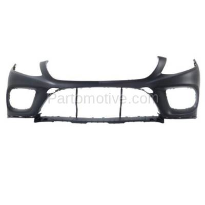 Aftermarket Replacement - BUC-3931FC CAPA 2016-2018 Mercedes-Benz GLE-Class Front Bumper Cover Assembly (without Park Assist Sensor Holes) Paint to Match Plastic