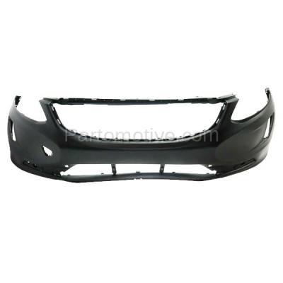 Aftermarket Replacement - BUC-4075FC CAPA 2014-2017 Volvo XC60 Front Bumper Cover Assembly (without Headlight Washer & Park Assist Sensor Holes) Primed Plastic