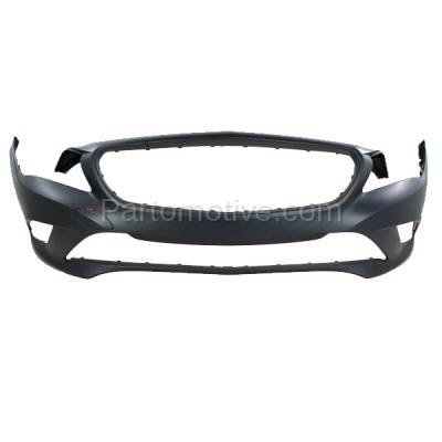 Aftermarket Replacement - BUC-3904FC CAPA 2014-2016 Mercedes-Benz CLA250 (without AMG Styling Package) Front Bumper Cover Assembly without Park Aid Sensor Holes