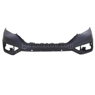 Aftermarket Replacement - BUC-3706FC CAPA 2015-2016 Honda CR-V (2.4 Liter Engine) Front Upper Bumper Cover Assembly (without Park Assist Sensor Holes) Primed Plastic