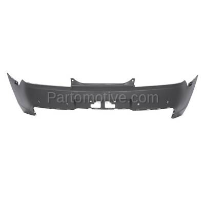 Aftermarket Replacement - BUC-3698RC CAPA 2014-2015 Chevrolet Camaro (LS, LT, SS, ZL1) Rear Upper Bumper Cover Assembly (with Park Assist Sensor Holes) Primed Plastic