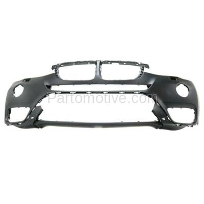 Aftermarket Replacement - BUC-3562FC CAPA 2015-2017 BMW X3 (without M Sport) Front Bumper Cover Assembly (without Park Assist Sensor Holes & Surround View) Primed Plastic