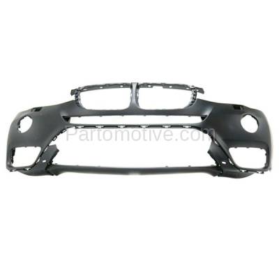 Aftermarket Replacement - BUC-3563FC CAPA 2015-2017 BMW X3 (without M Sport) Front Bumper Cover Assembly (without Park Assist Sensor Holes) with Surround View System