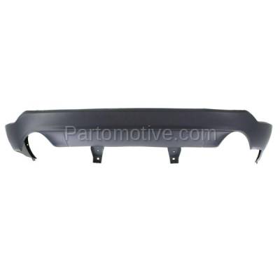 Aftermarket Replacement - BUC-3659RC CAPA 2014-2019 Jeep Grand Cherokee Rear Lower Bumper Cover Assembly (with Dual Exhaust Cutout) without Tow Hook Package