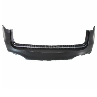 Aftermarket Replacement - BUC-3538RC CAPA 2016-2018 Acura RDX Rear Upper Bumper Cover Assembly (without Park Assist Sensor Holes) (without Tow Hook Hole) Primed Plastic