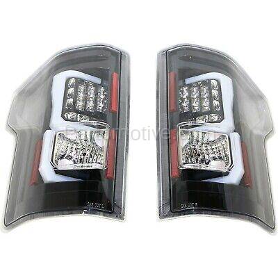 Aftermarket Replacement - KV-STYFD1516LCTL3 LED Tail Light For 2015-2017 Ford F-150 Set of 2 LH and RH Black Interior