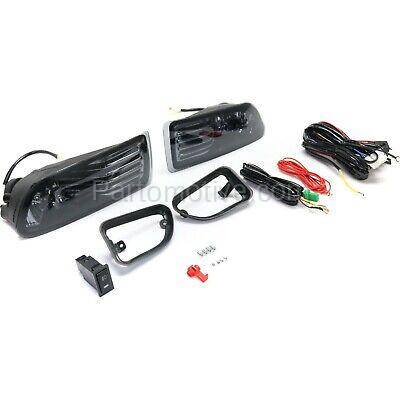 Aftermarket Replacement - KV-STYSC0510FL3 Fog Light For 2005-2010 Scion tC Set of 2 Front LH and RH Smoke Lens