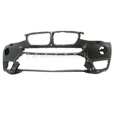 Aftermarket Replacement - BUC-3565FC CAPA 2015-2017 BMW X3 (without M Sport) Front Bumper Cover Assembly (without Park Assist Sensor Holes) (with Surround View) Primed