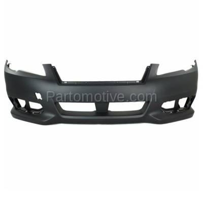 Aftermarket Replacement - BUC-4019FC CAPA 2013-2014 Subaru Legacy (Sedan 4-Door) (2.5 & 3.6 Liter Engine) Front Bumper Cover Assembly with Tow Hook Hole Primed Plastic