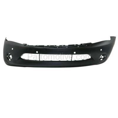 Aftermarket Replacement - BUC-3769FC CAPA 2013 Infiniti QX56 & 2014 QX80 (with Premium Package) Front Bumper Cover Assembly with Park Sensor & Headlamp Washer Holes
