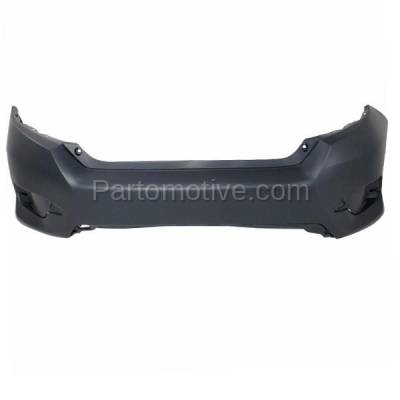Aftermarket Replacement - BUC-3722RC CAPA 2016-2019 Honda Civic Sedan (Excluding Si Model) Rear Bumper Cover Assembly (with Reflector Lamp Holes) Primed Plastic