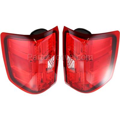 Aftermarket Replacement - KV-STYCV1415LCTL2 Tail Light For 2014-2016 Chevrolet Silverado 1500 Set of 2 Left and Right Side
