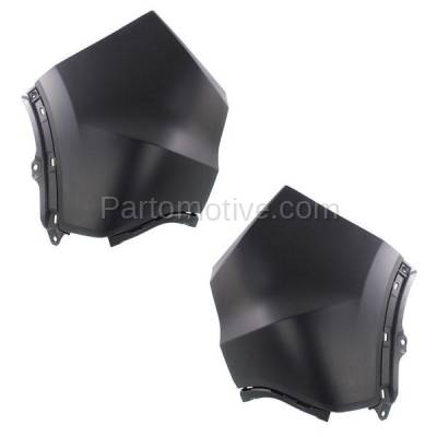 Aftermarket Replacement - BED-1055LC & BED-1055RC CAPA 2016-2018 Honda HR-V (1.8 Liter Engine) Rear Bumper Extension End Cap Primed Plastic Right Passenger & Left Driver Side