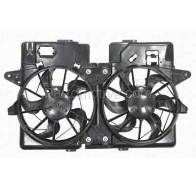 Aftermarket Replacement - FMA-1393 00-01 Sentra 1.8/2.0L with AC Dual Radiator Condenser Cooling Fan Motor Assembly