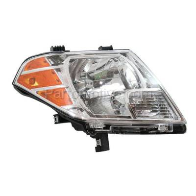 Aftermarket Replacement - HLT-1821R 2009-2021 Nissan Frontier Pickup Truck (Extended & Crew Cab 4-Door) Front Halogen Headlight Headlamp with Bulb Right Passenger Side