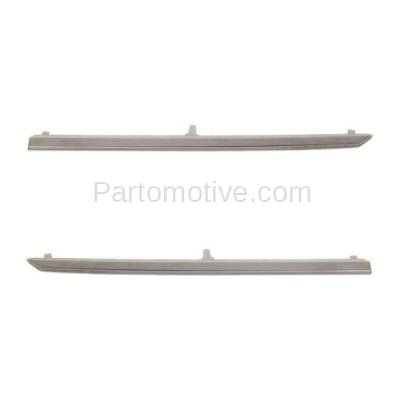 Aftermarket Replacement - GRT-1096L & GRT-1096R 13 14 15 Accord Front Lower Grille Trim Grill Molding Chrome Left Right SET PAIR