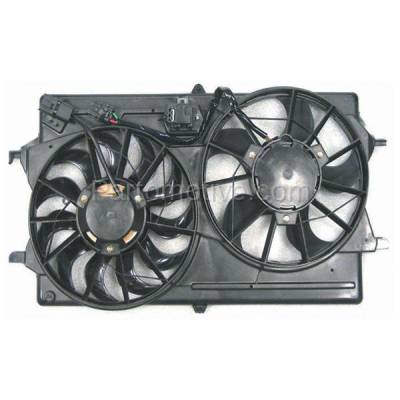 Aftermarket Replacement - FMA-1141 03-04 Focus 2.0L with AC Dual Radiator A/C Condenser Cooling Fan Motor Assembly