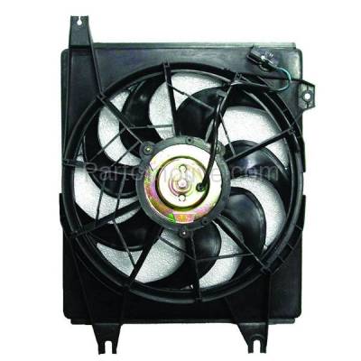 TYC - FMA-1236TY TYC 96-00 Elantra 97-01 Tiburon AC Condenser Cooling Fan Motor Assy Blade Shroud