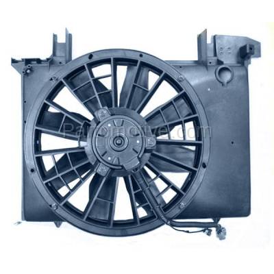 TYC - FMA-1498TY TYC 98-00 S70 98-04 V70 Non-Turbo w/AC Radiator Condenser Cooling Fan Motor Assy