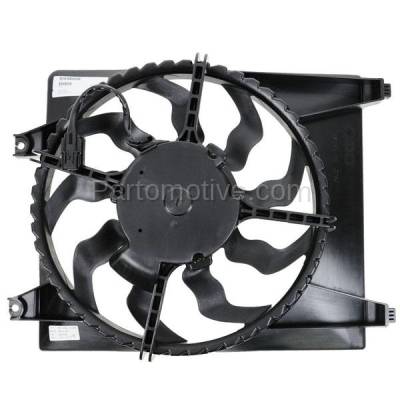 TYC - FMA-1242TY TYC A/C Condenser Cooling Fan Motor Assy Blade Shroud For 07-09 Hyundai Santa Fe