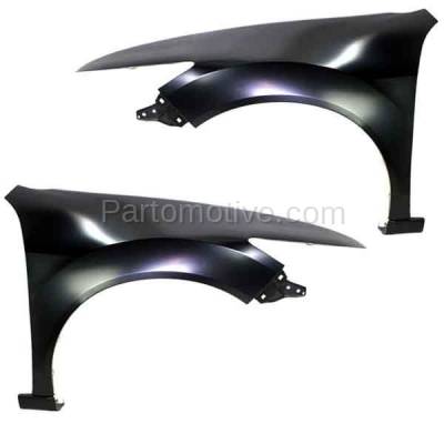 Aftermarket Replacement - FDR-1782LC & FDR-1782RC CAPA 2009-2014 Acura TSX (Sedan & Wagon 4-Door) (2.4L 3.5L 4Cyl/6Cyl Engine) Front Fender Quarter Panel SET PAIR Left & Right Side