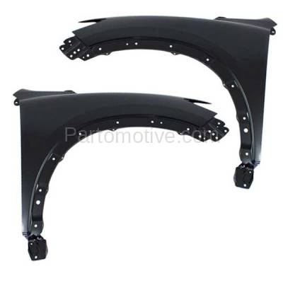 Aftermarket Replacement - FDR-1197LC & FDR-1197RC CAPA 2013-2016 Mazda CX-5 (2.0 & 2.5 Liter Engine) Front Fender Quarter Panel (without Turn Signal Light Hole) Set Pair Right & Left Side