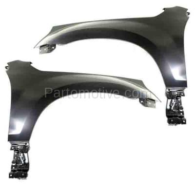 Aftermarket Replacement - FDR-1371LC & FDR-1371RC CAPA 2006-2013 Suzuki Grand Vitara Front Fender Quarter Panel Primed Steel (without Side Lamp Hole) PAIR SET Passenger & Driver Side