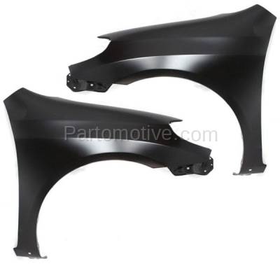 Aftermarket Replacement - FDR-1463LC & FDR-1463RC CAPA 2003-2008 Toyota Matrix (XR & XRS) 1.8L (Wagon) Front Fender Quarter Panel (with Rocker Molding Holes) SET PAIR Right & Left Side