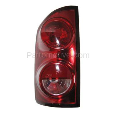 Aftermarket Auto Parts - TLT-1337LC CAPA 2007-2008 Dodge Ram 1500 & 2007-2009 2500, 3500 Truck Rear Taillight Assembly Red Clear Lens & Housing with Bulb Left Driver Side