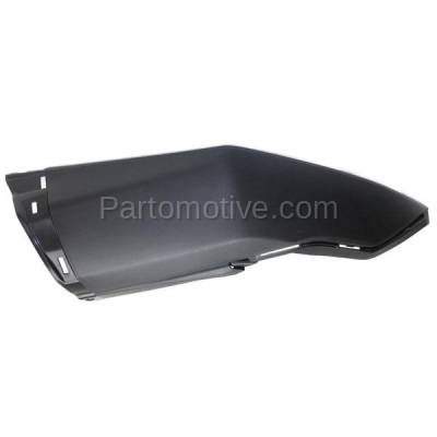 Aftermarket Replacement - BED-1053LC CAPA 2015-2016 Honda CR-V (2.4 Liter Engine) Rear Bumper Extension End Cap Dark Gray Textured Plastic Left Driver Side